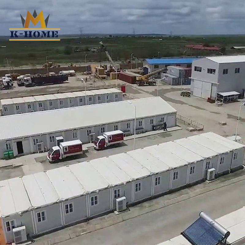 Alojamiento de campamento minero fácil de ensamblar en Mozambique