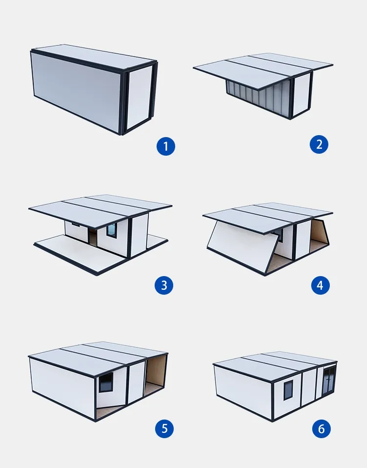 Instalación rápida de casa contenedor modular
