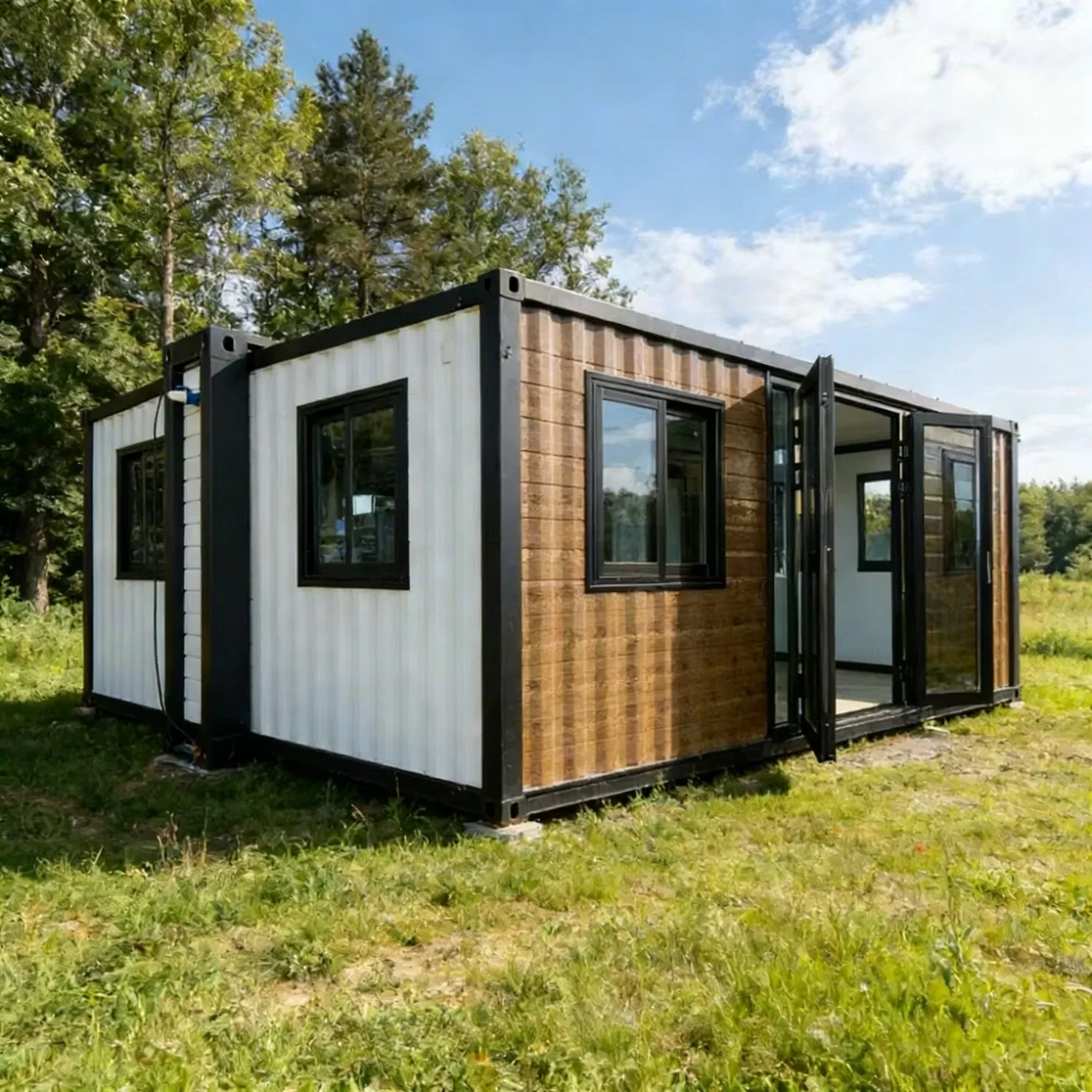 Casa Prefabricada Móvil Plegable Sostenible Estructura Modular para Estancia Rural y Vida Pequeña