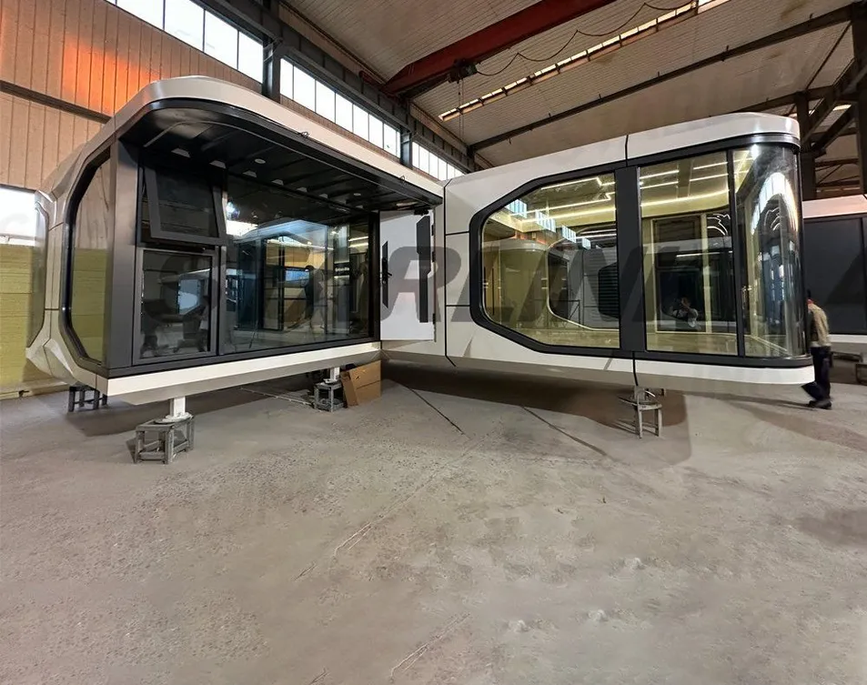 Distribución interior de la cabina modular