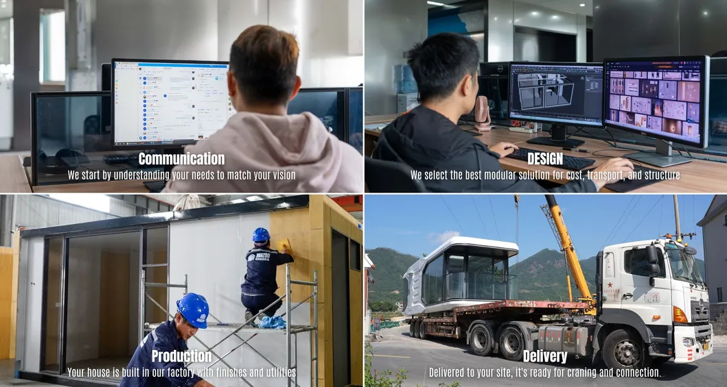 El viaje de una casa modular
