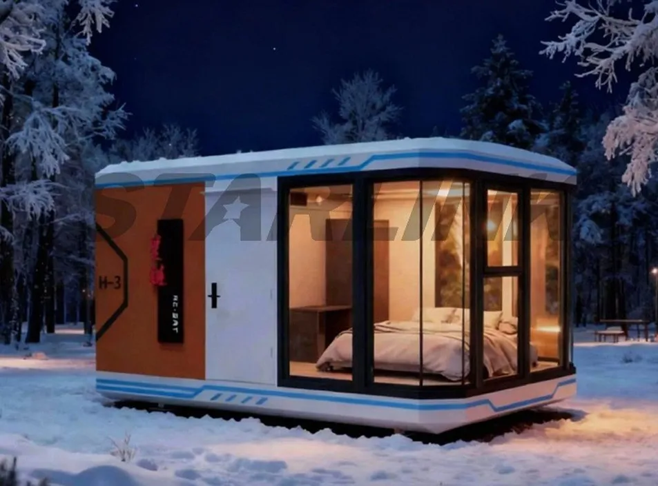 Casa cápsula pequeña modular compacta desmontable personalizable