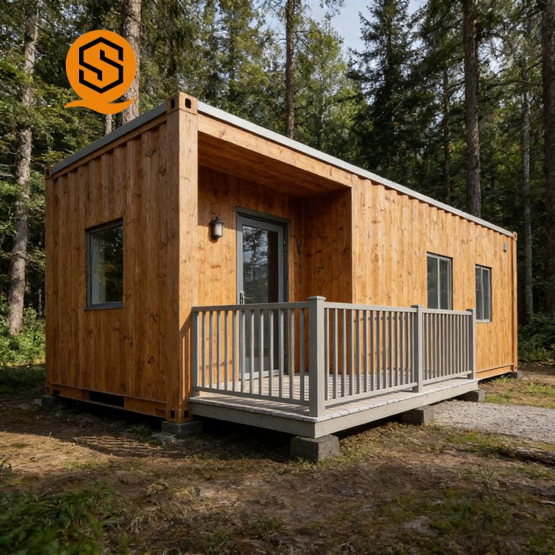 Villas de contenedor de lujo modernas, casas prefabricadas personalizadas, unidades de oficina y residenciales con baños