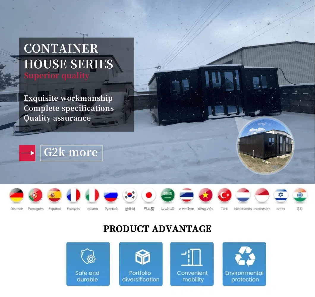 Casa Residencial Pequeña Expandible de Contenedor Modular Prefabricado 40FT