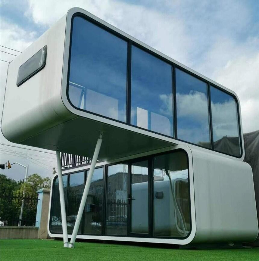 Cabaña Apple Cabaña Portátil Casa Prefabricada Pequeña Energéticamente Eficiente Casa Modular Pod de Glamping para Inversión en Resorts Globales