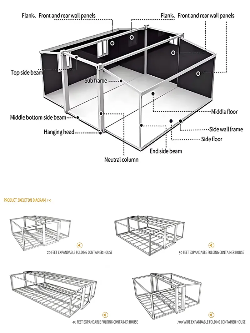 Casa modular de lujo expandible de contenedor de fábrica de China para proyectos residenciales, turísticos y comerciales