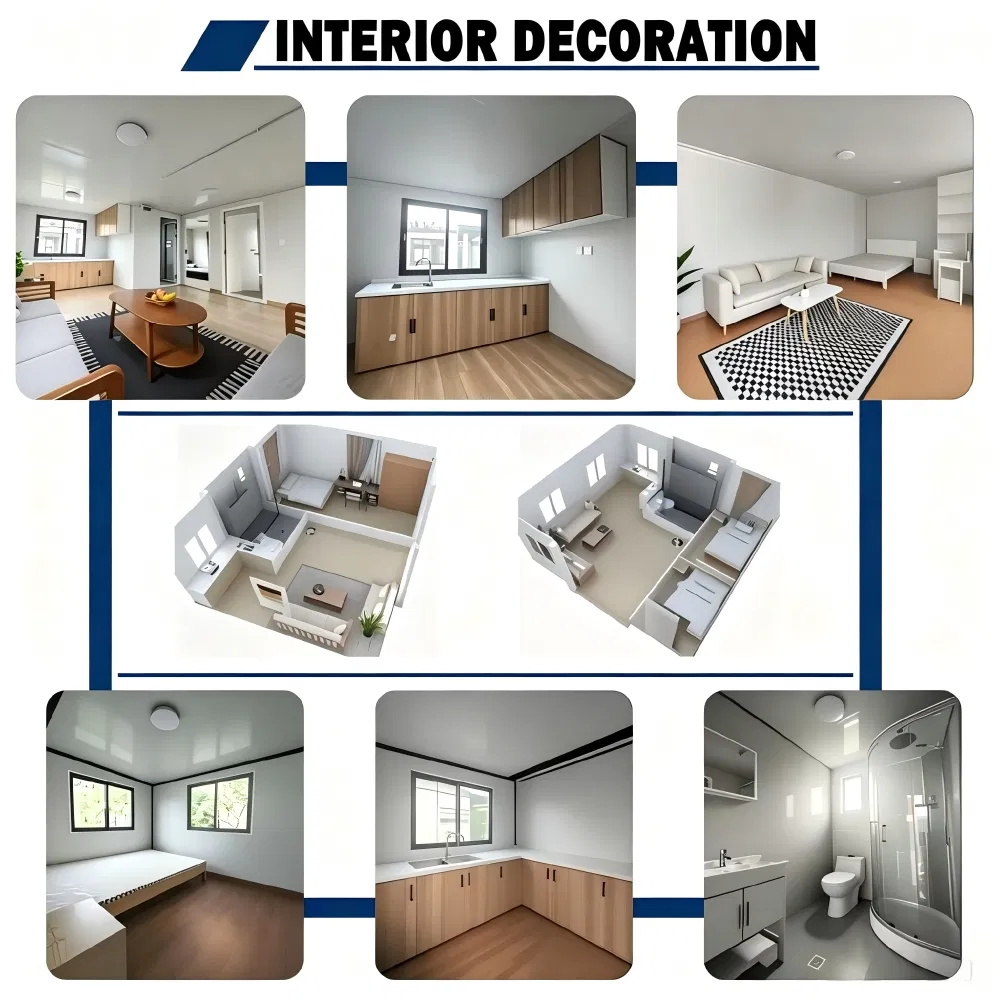 Casa modular prefabricada de doble ala plegable aislada