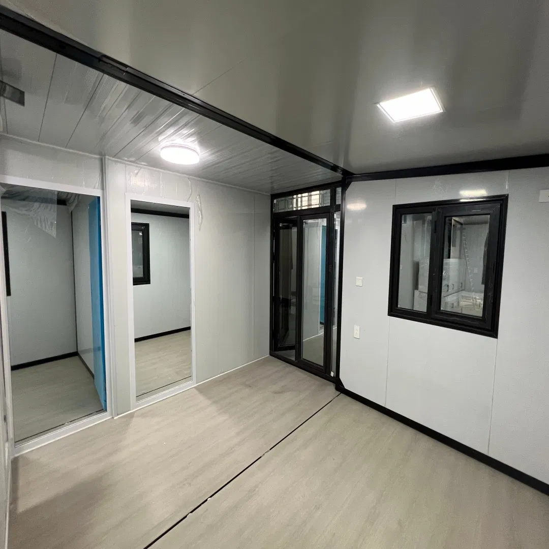 Paquete colapsable de ala simple o doble, instalación simple, hogar portátil, móvil, pequeño, modular, expandible, prefabricado para personal de proyectos, familia, hogar temporal