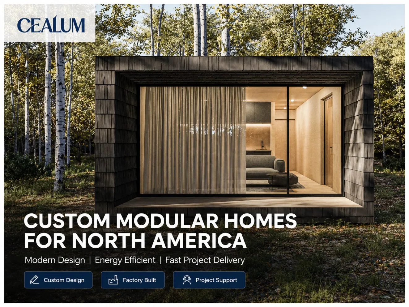 Instalación Rápida de Casa Modular Prefabricada con Estructura de Acero e Interior Personalizado para Proyectos de Resort Residencial y Parque de Vacaciones