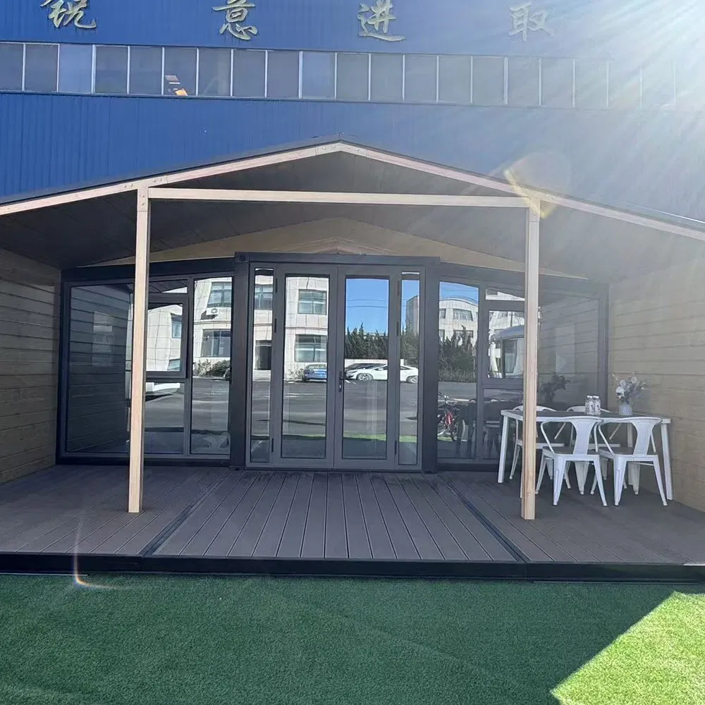 Cabañas de manzana portátiles prefabricadas y casas contenedor, diseños modulares para acampar y movilidad