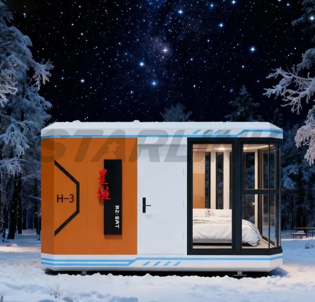 Casa cápsula pequeña modular compacta desmontable personalizable