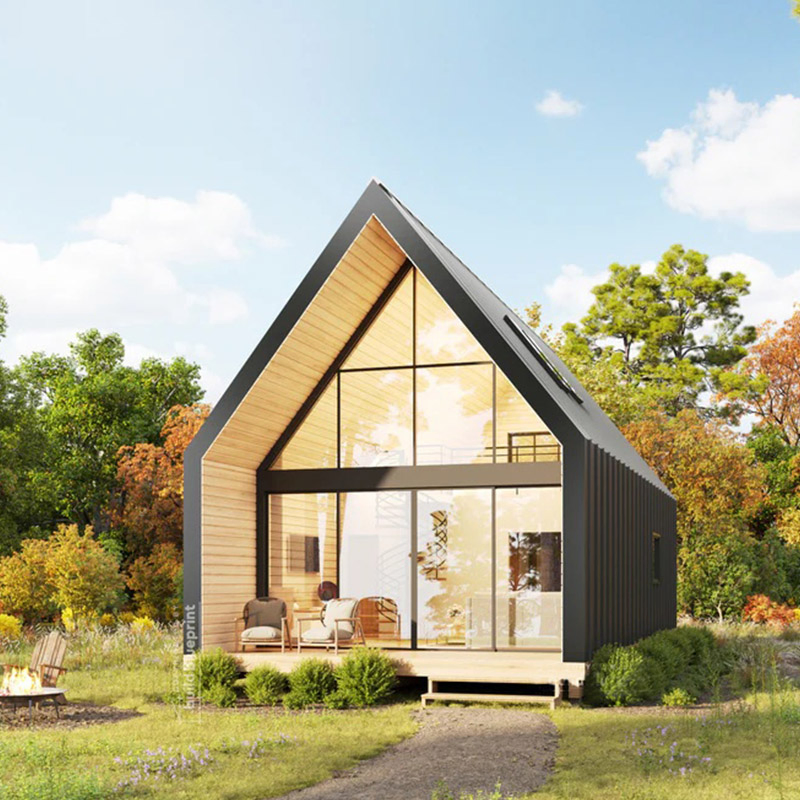 ISO 9001 Casa Prefabricada Modular Villa con Estructura de Acero Kits de Casa Modular