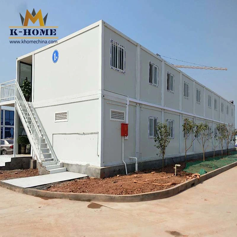 20FT Alojamiento de dormitorio en un sitio de construcción de contenedores modernos