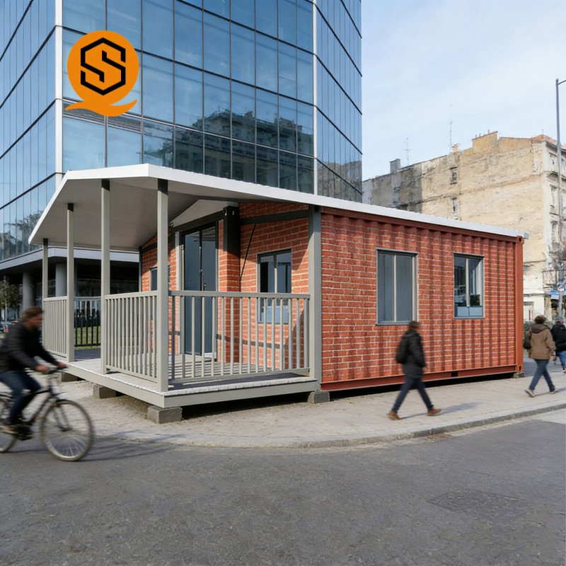Villas de contenedor de lujo modernas, casas prefabricadas personalizadas, unidades de oficina y residenciales con baños