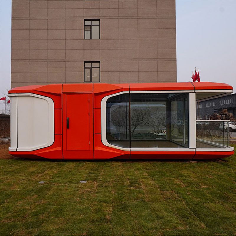 Cápsulas residenciales al aire libre casas móviles edificio prefabricado
