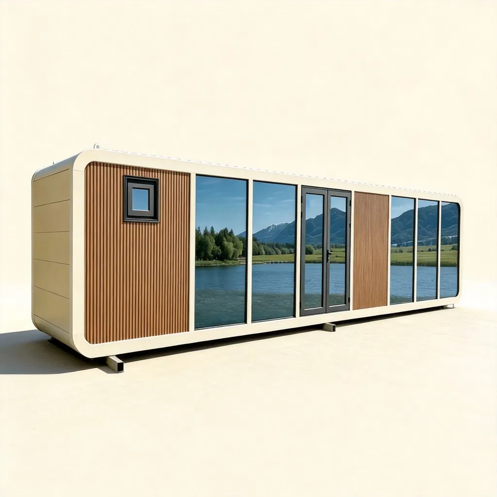 Weather Resistant 20FT Apple Cabin Tiny Home for Lakeside Campsite