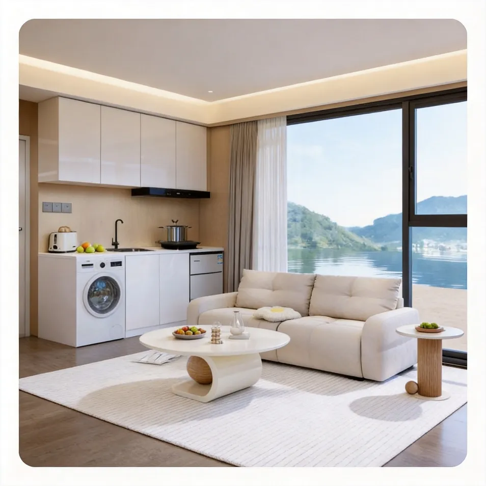 Casas residenciales móviles inteligentes modulares expandibles de cápsulas prefabricadas ecológicas de acero