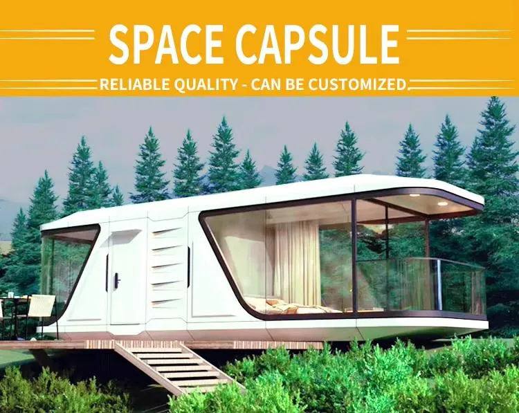 Cápsulas residenciales al aire libre casas móviles edificio prefabricado