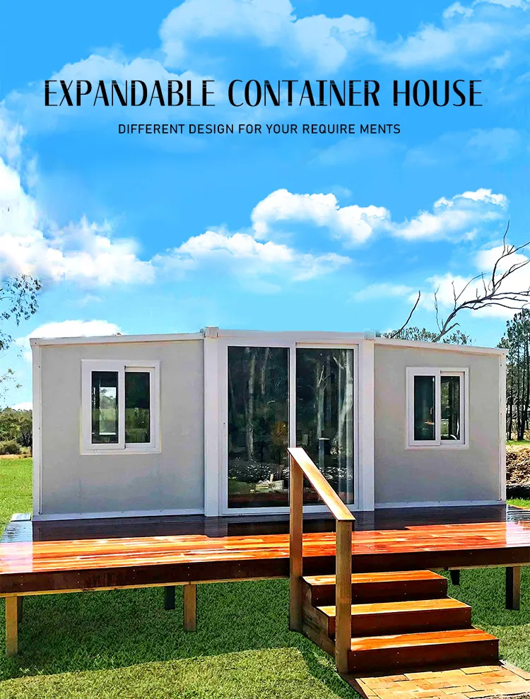 Casa contenedor residencial comercial temporal duradera prefabricada aislada a prueba de fuego impermeable de fácil instalación
