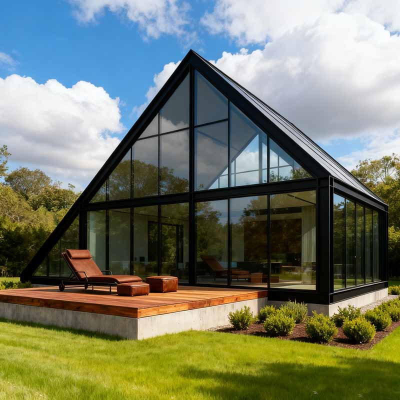 Viviendas multifamiliares, casas prefabricadas más grandes, casas modulares de dos familias