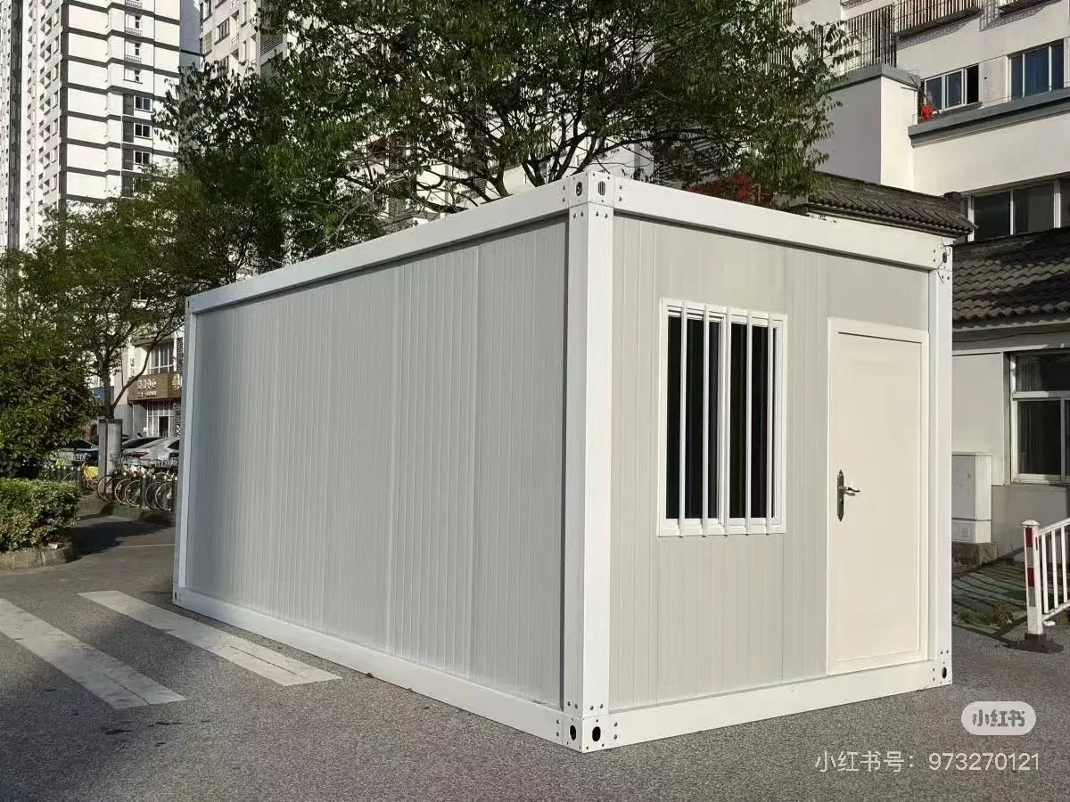 Oficina móvil modular plegable prefabricada de contenedor potable, casas de contenedor prefabricadas
