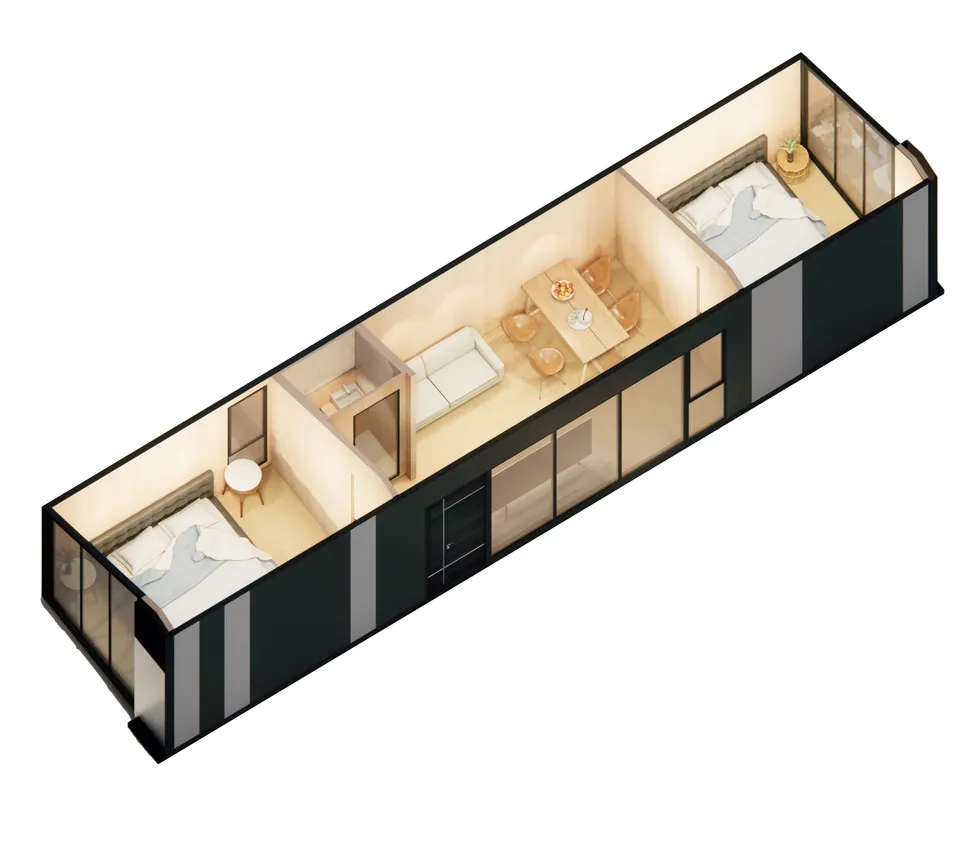 Vivienda Expandible Directa de Fábrica para Inversores de Parques de Casas Rodantes Modular Global