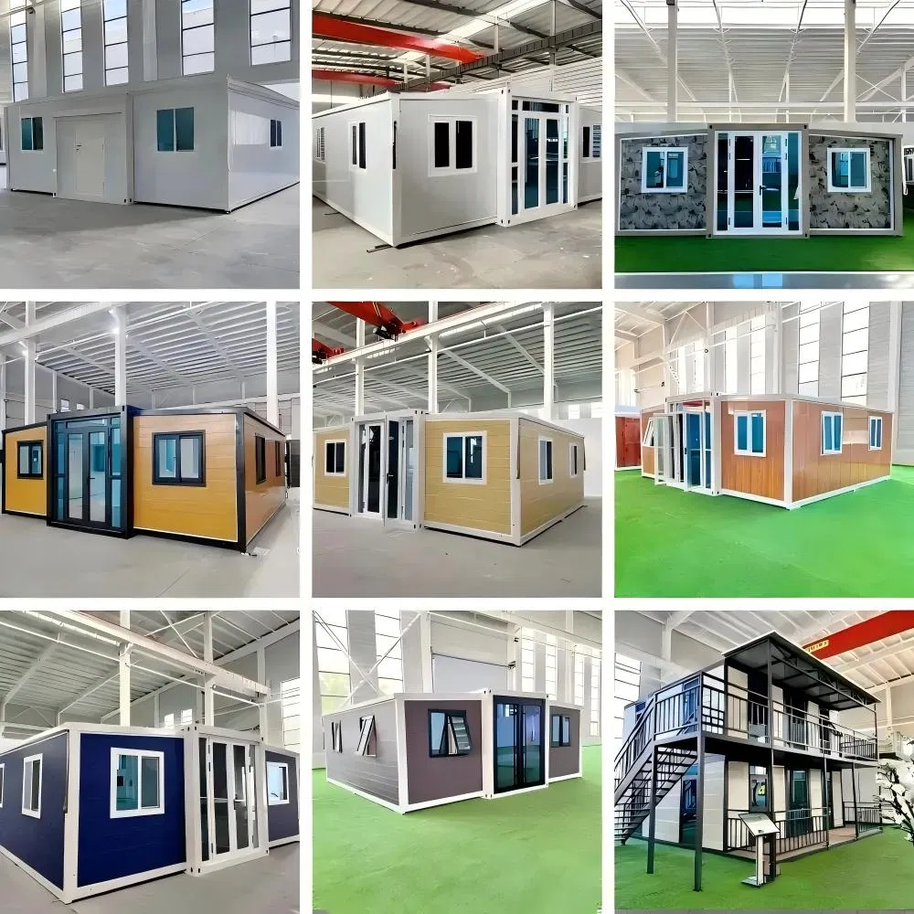 Casa modular prefabricada de doble ala plegable aislada