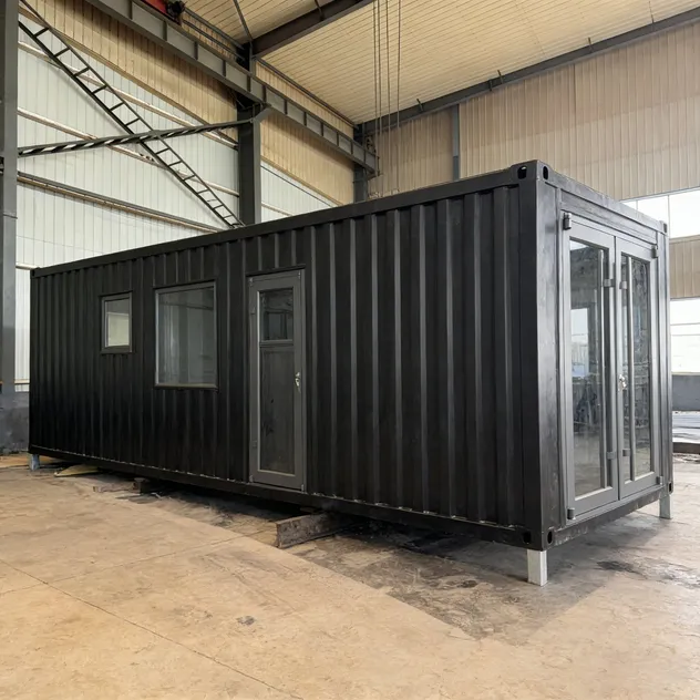 Estructura de acero expandible, casa modular prefabricada y pequeña para familias modernas