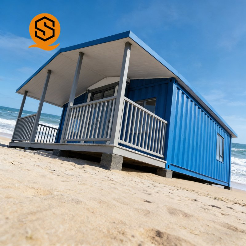 Villas de contenedor de lujo modernas, casas prefabricadas personalizadas, unidades de oficina y residenciales con baños