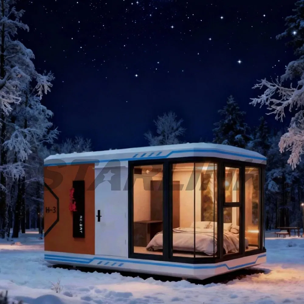 Casa cápsula pequeña modular compacta desmontable personalizable