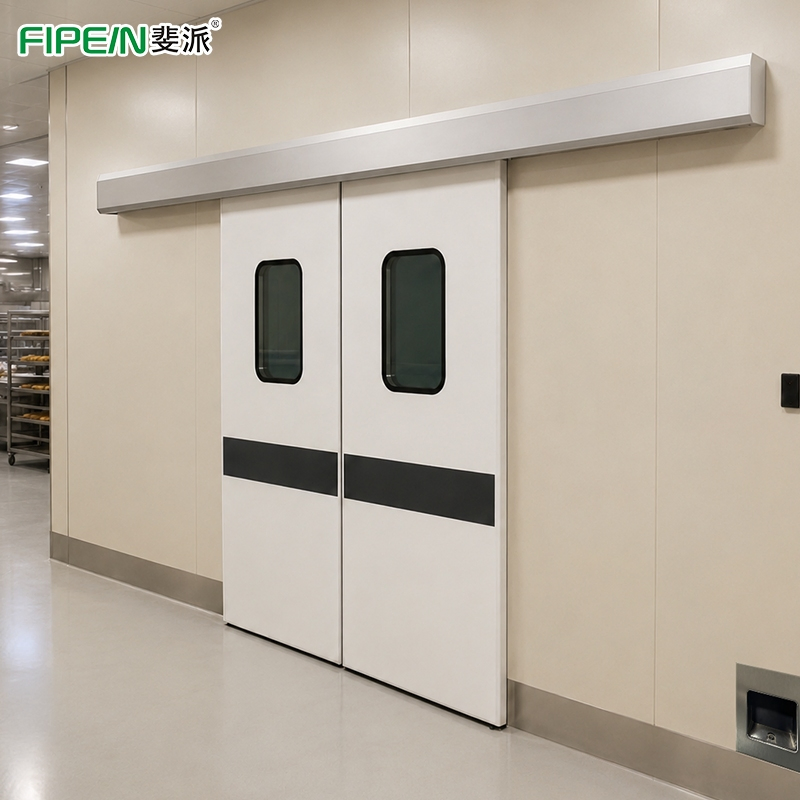 40mm Aluminum Honeycomb Sliding Hermetic Door for Operating Room with Double Glazing