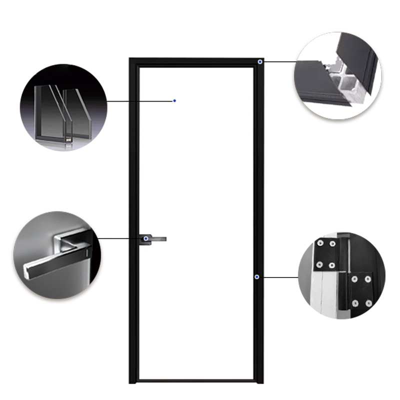 باب شاشة hinged من الألمنيوم المعزول الصوت مع عزل موثوق