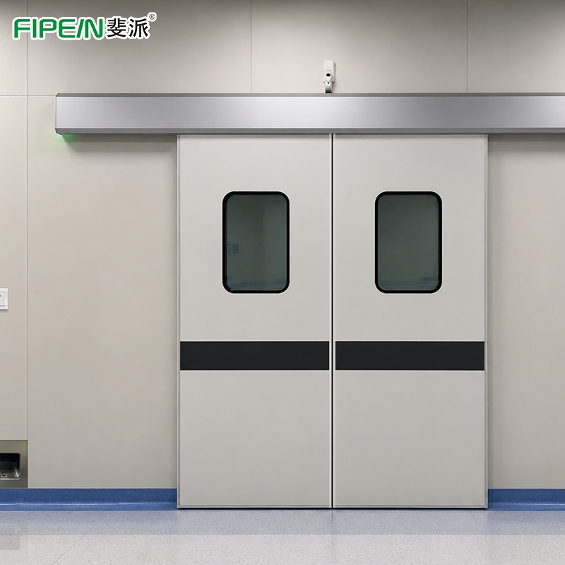 40mm Aluminum Honeycomb Sliding Hermetic Door for Operating Room with Double Glazing