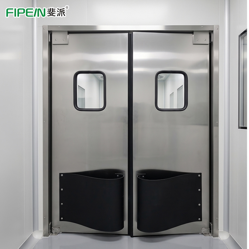 Feipai 40mm Aluminum Honeycomb Heavy Duty Double Action Kitchen Traffic Door