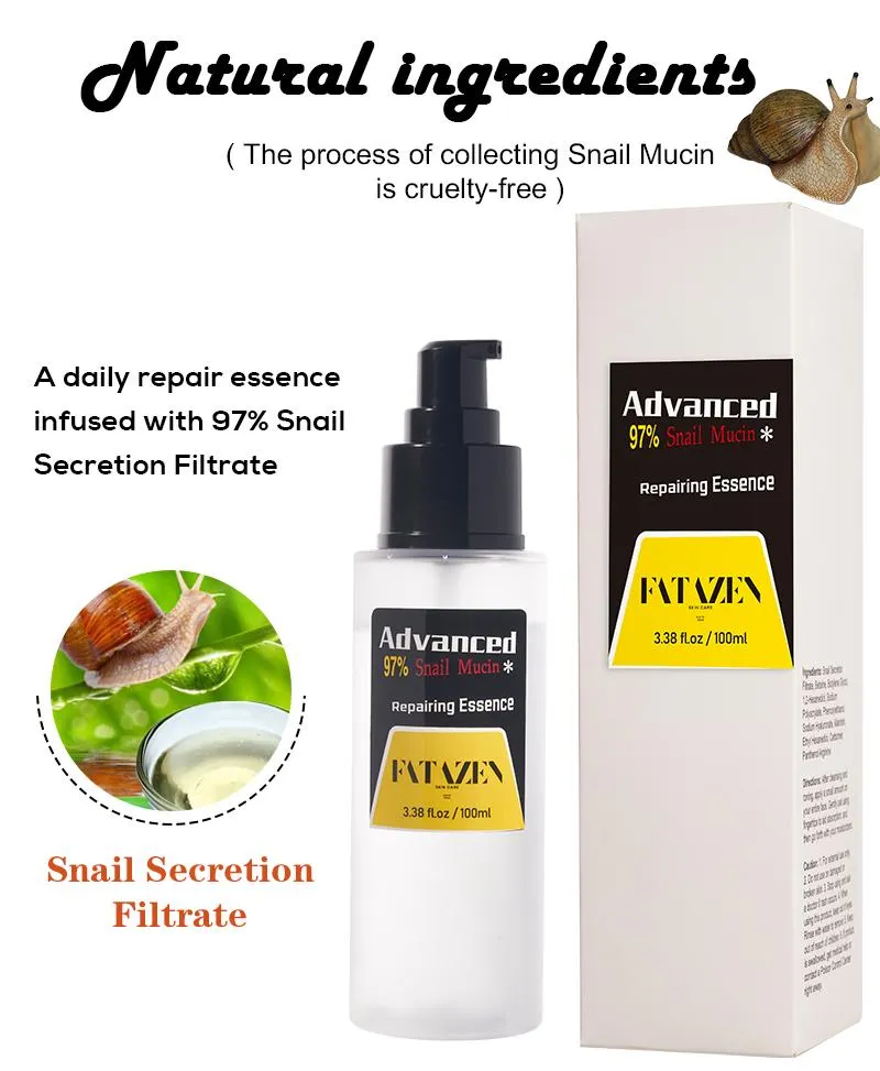 Suero reparador hidratante para la eliminación de manchas oscuras anti-edad al por mayor, productos de cuidado de la piel de etiqueta privada, suero facial antiacné de caracol