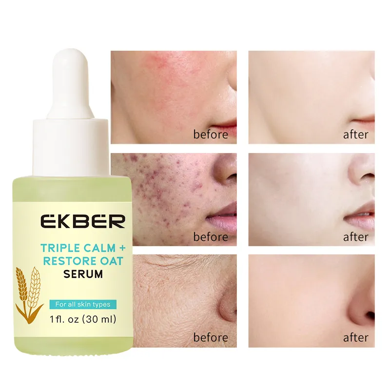 Suero Hidratante de Avena para el Rostro para Suavizar y Fortalecer la Piel Suero Facial Orgánico Coreano para Piel Sensible