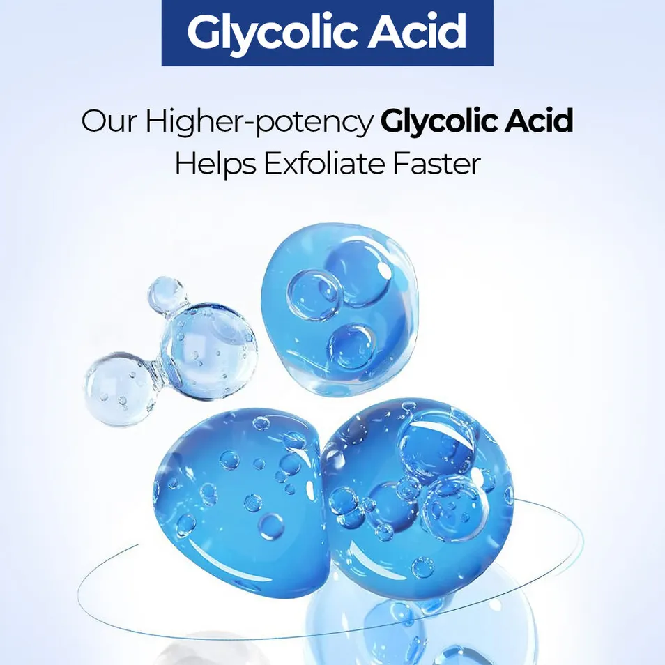 Suero facial de ácido glicólico tratamiento para el acné removedor de manchas oscuras suero facial iluminador