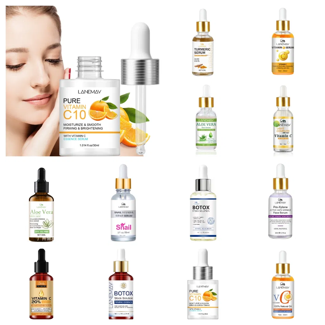 Suero de péptidos de vitamina C y caracol para mujeres, antiarrugas y blanqueador