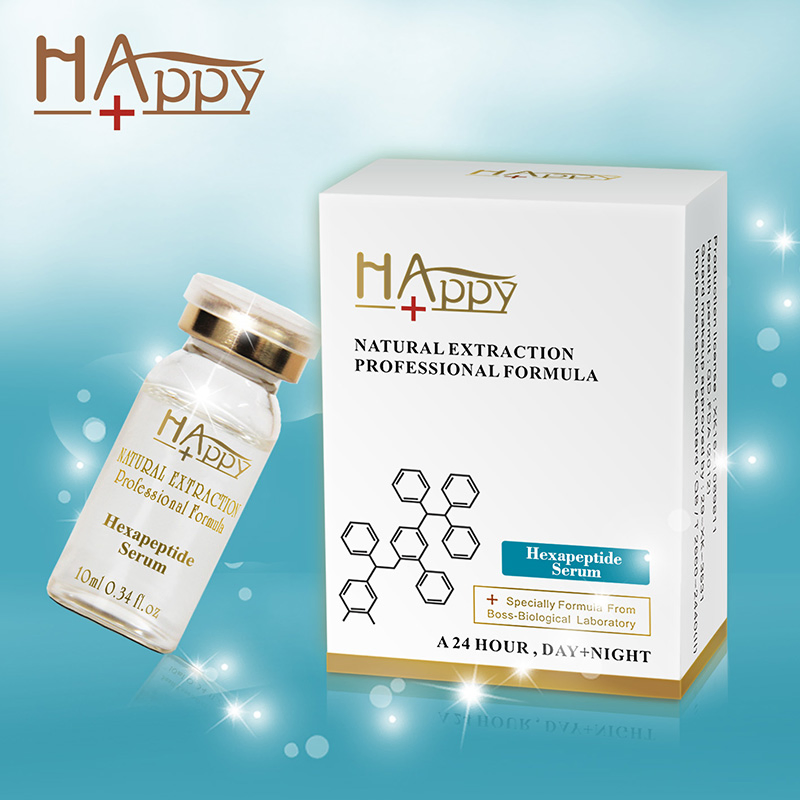 Suero de péptidos hexapeptídicos para fortalecer la función de barrera natural de la piel y antiarrugas