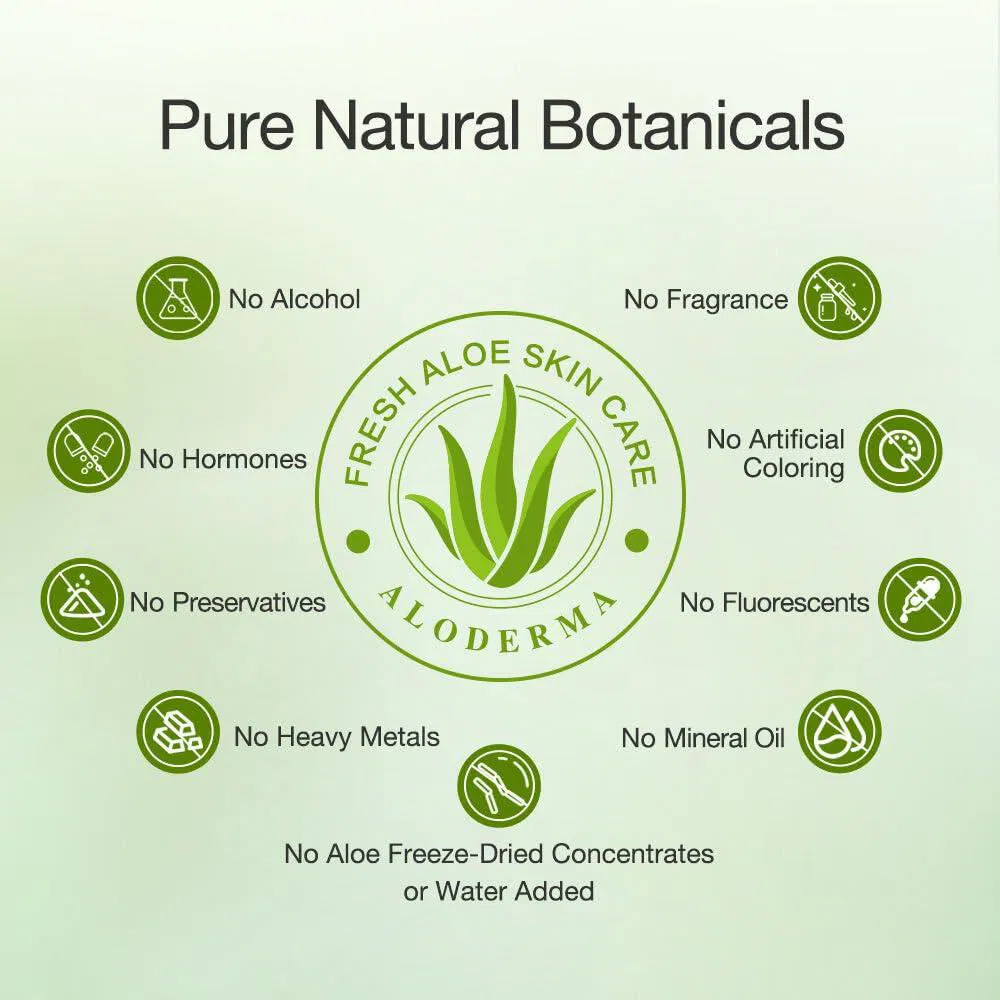 Suero facial orgánico calmante para el acné y anti-envejecimiento con aloe vera