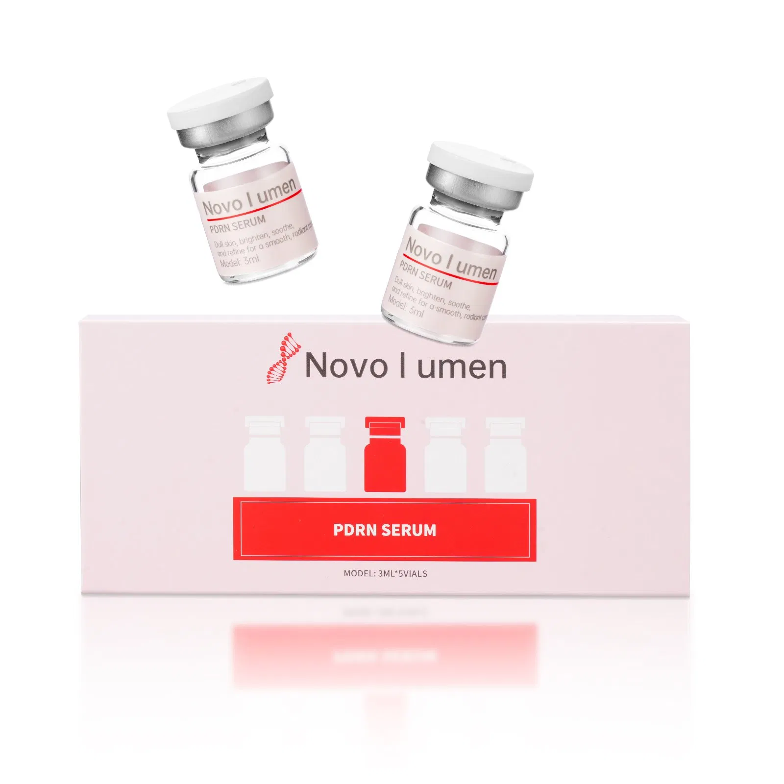 Venta Caliente Suero Meso Lujo Orgánico Oro Caviar Pdrn Micro Suero Facial Elevación Firmeza Rejuvenecimiento e Hidratación para Piel Joven