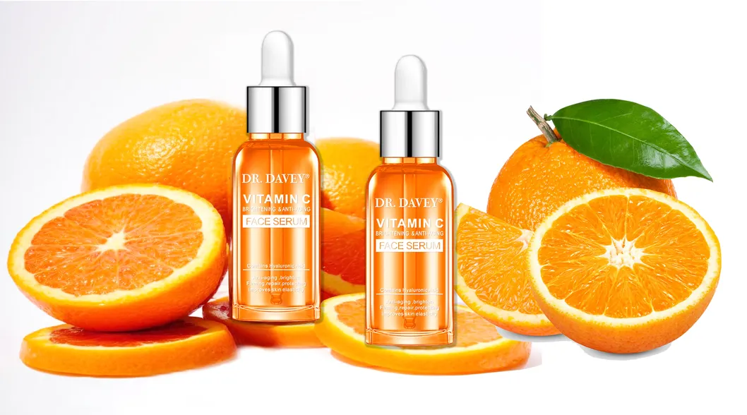 Suero de vitamina C personalizable de etiqueta privada, iluminador, antienvejecimiento, hidratante para el rostro