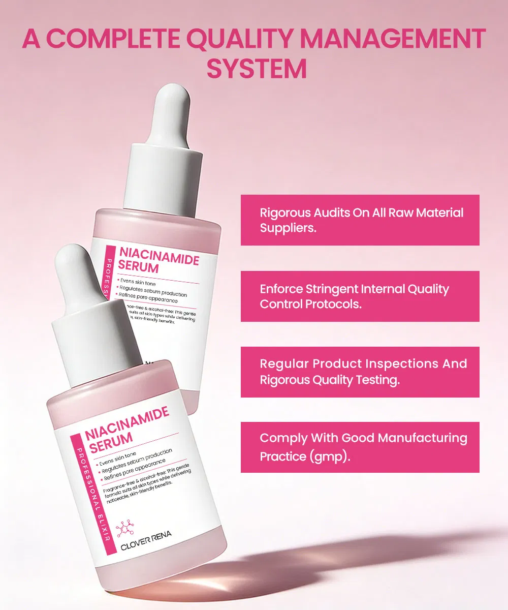 Tratamiento para el acné facial Reduce líneas finas arrugas manchas oscuras suero de niacinamida