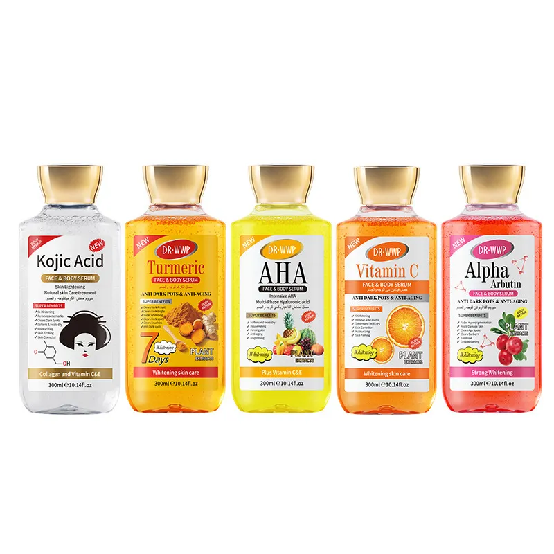 Suero facial en aceite blanqueador anti-envejecimiento con colágeno, extracto de koji, sepi blanco, baya coji y piment