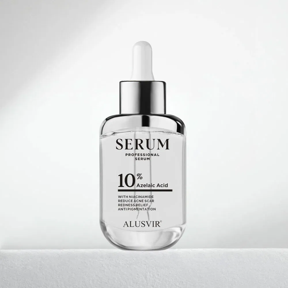 Suero facial orgánico iluminador antiacné con ácido azelaico