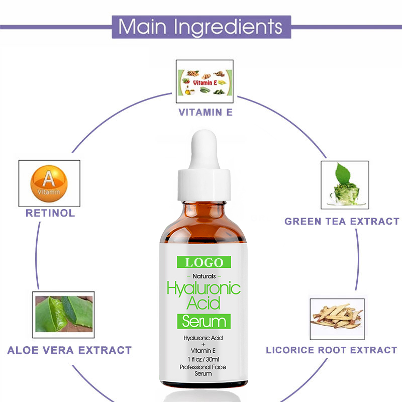 Conjunto de esencia hidratante de vitamina C y retinol con ácido hialurónico, suero facial antienvejecimiento y blanqueador, conjunto de cuidado de la piel