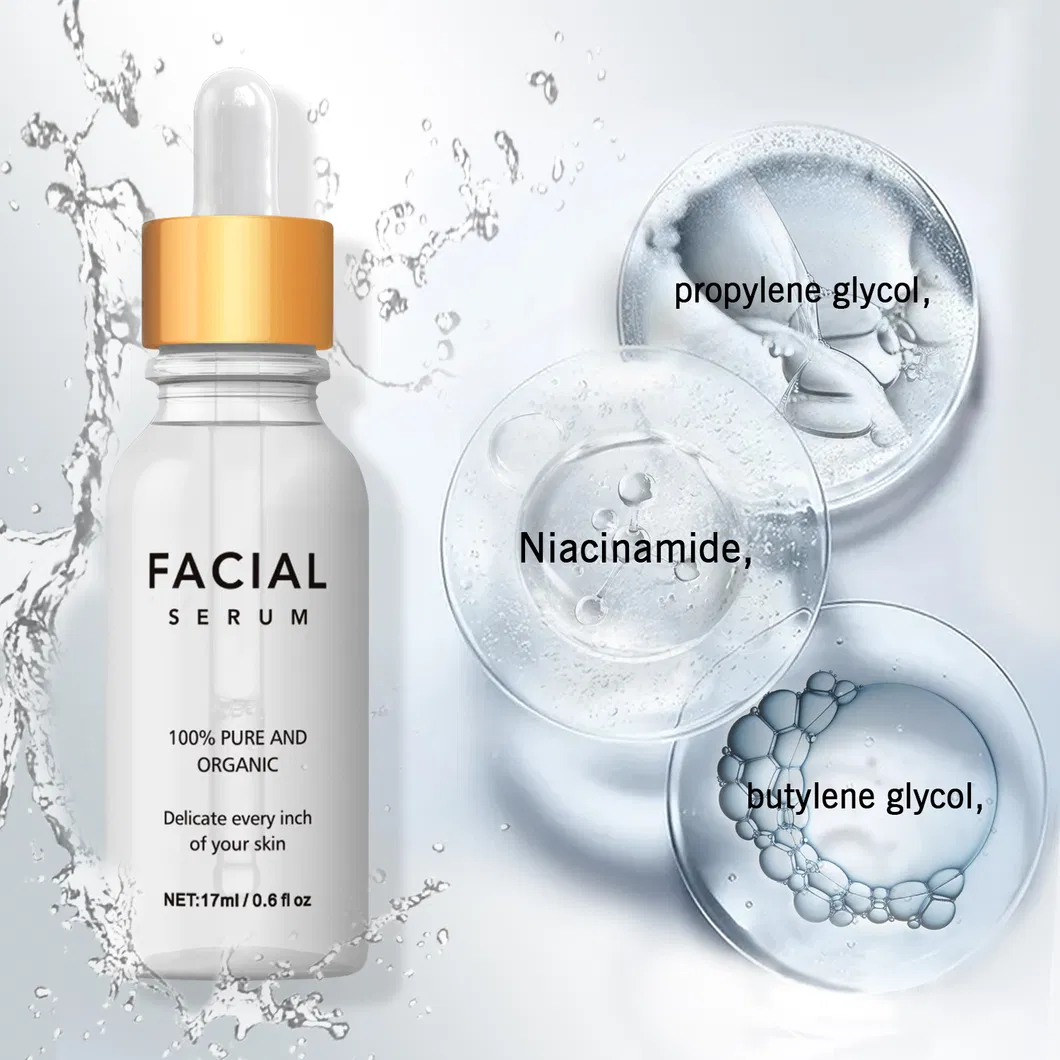 Suero de Ácido Hialurónico, Nicotinamida, Vitamina C, Cuidado de la Piel, Iluminación de la Piel, Arbutina, Suero Facial Blanqueador