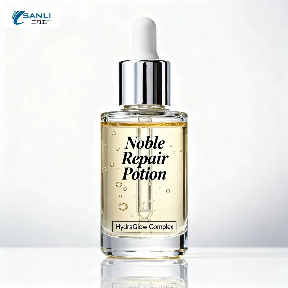 Sérum facial de reparación de lujo e inhibición de melanina con colágeno recombinante tipo III y ácido tranexámico para piel sensible y descolorida