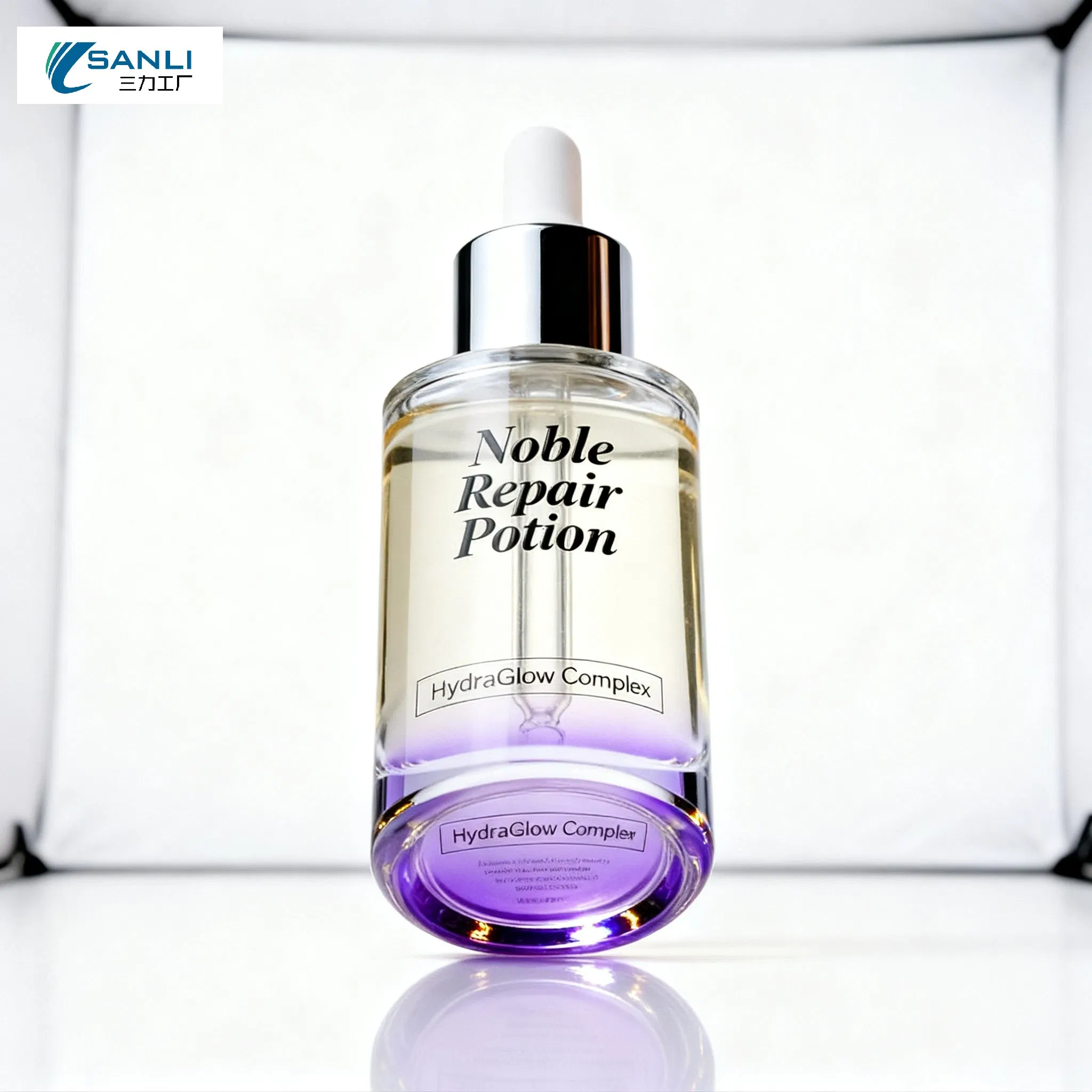 Sérum facial de reparación de lujo e inhibición de melanina con colágeno recombinante tipo III y ácido tranexámico para piel sensible y descolorida