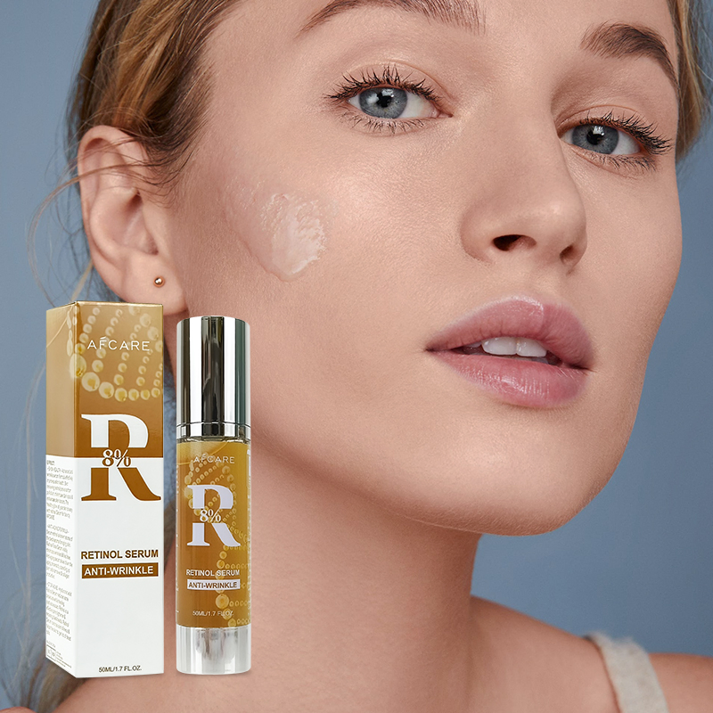Suero facial hidratante profesional libre de parabenos, antiarrugas y con retinol y ácido hialurónico